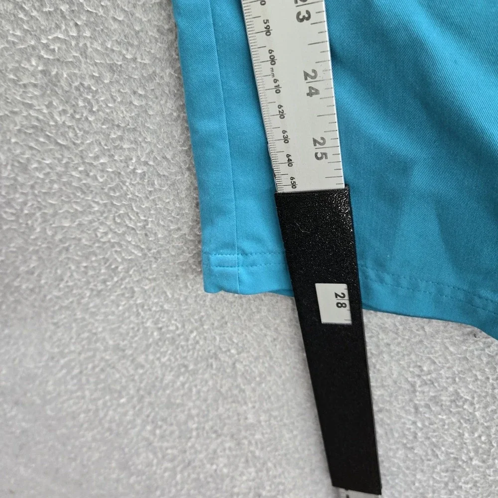 FIGS Women Scrub Pants Small Blue Yola Slim Cargo Straight Drawstring 28